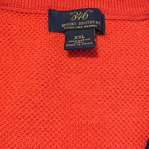 Brooks Brothers Vibrant Red Knit Sweater XXL